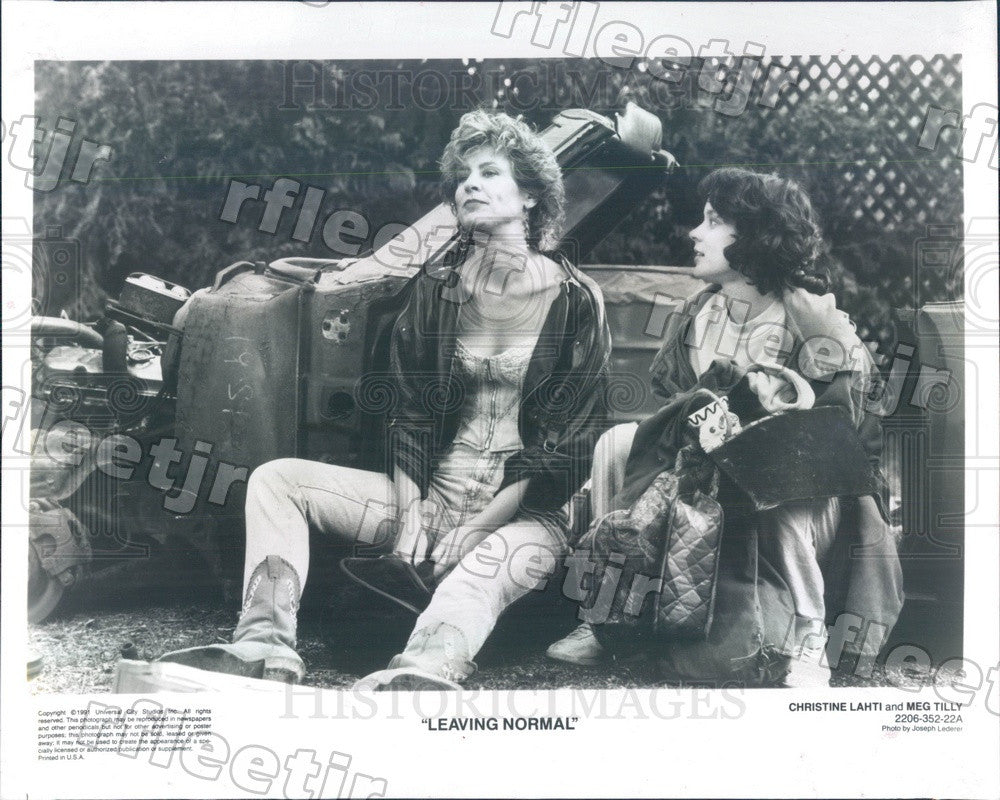 1991 Actors Christine Lahti &amp; Meg Tilly in Leaving Normal Press Photo adw1105 - Historic Images