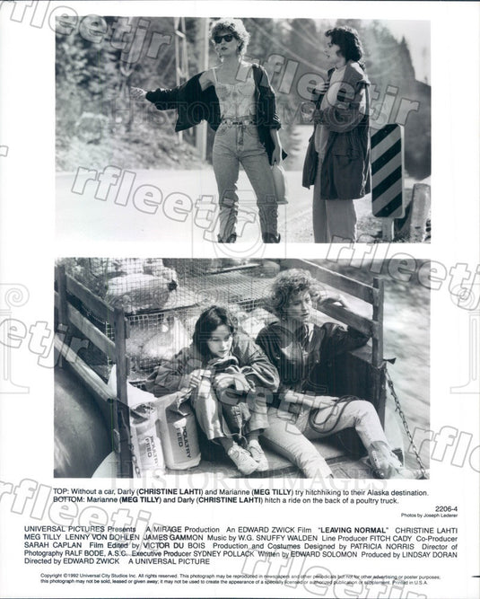 1992 Actors Christine Lahti & Meg Tilly in Leaving Normal Press Photo adw1107 - Historic Images
