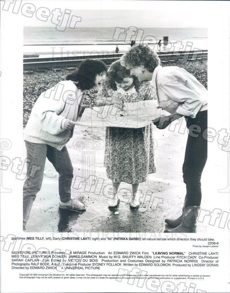 1992 Actors Christine Lahti, Meg Tilly, Patrika Darbo Press Photo adw1109 - Historic Images