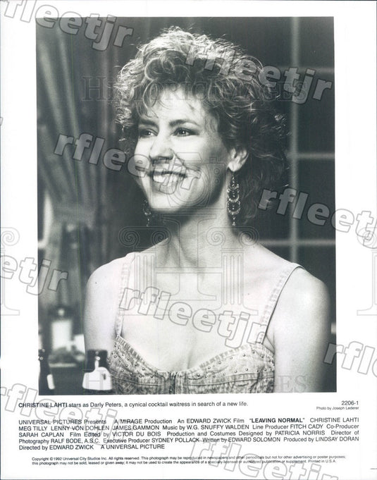 1992 Oscar Winning Actor Christine Lahti in Leaving Normal Press Photo adw1113 - Historic Images