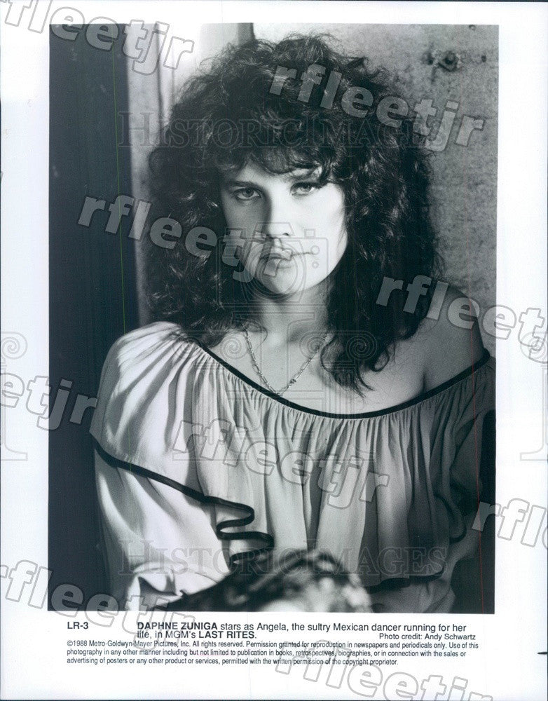 1988 Actress Daphne Zuniga in Film Last Rites Press Photo adw1133 - Historic Images