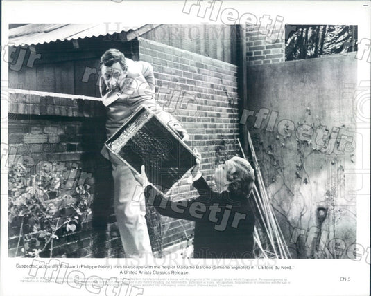 1983 French Actors Philippe Noiret & Simone Signoret in Film Press Photo adw1149 - Historic Images