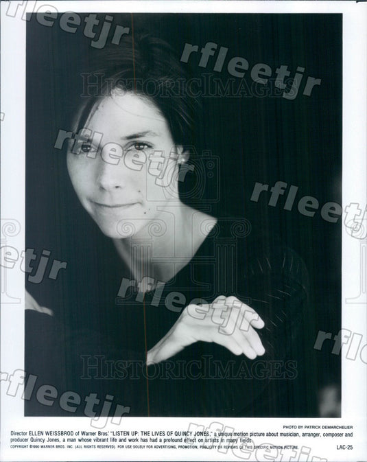 1990 Director Ellen Weissbrod of Film Listen Up Press Photo adw1171 - Historic Images