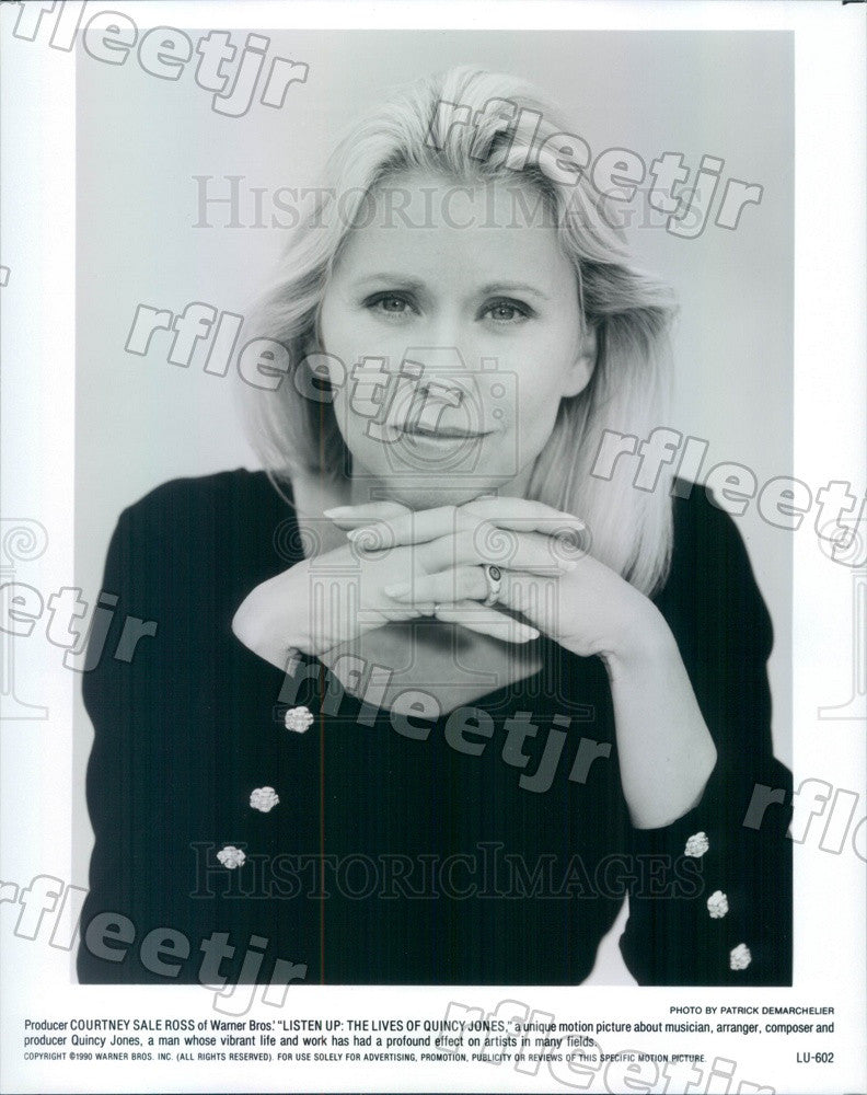 1990 Producer Courtney Sale Ross of Film Listen Up Press Photo adw1173 - Historic Images