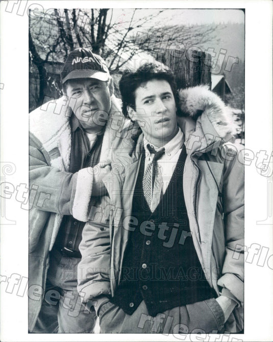 1991 Actors Rob Morrow & Barry Corbin on Northern Exposure Press Photo adw1183 - Historic Images