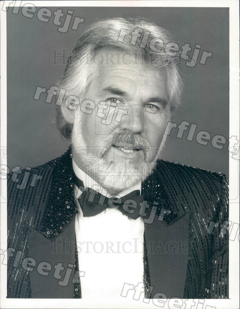 1987 Grammy Winning Country/Pop Singer, Actor Kenny Rogers Press Photo adw227 - Historic Images