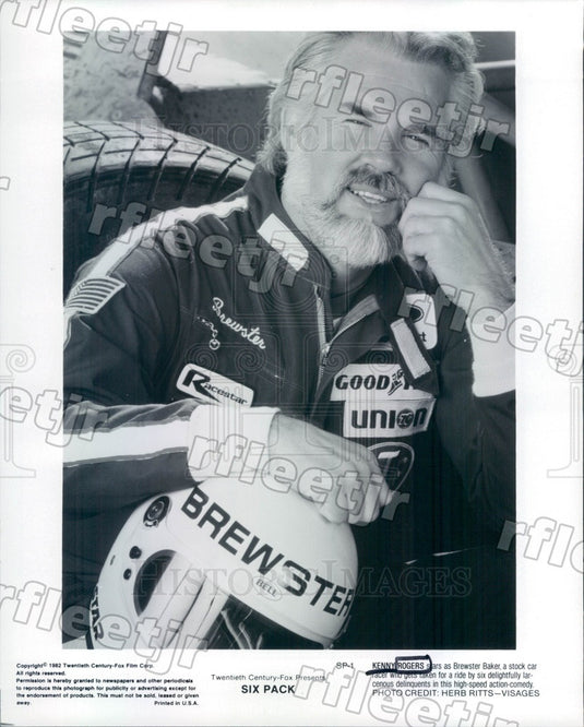 1982 Grammy Winning Country/Pop Singer, Actor Kenny Rogers Press Photo adw229 - Historic Images