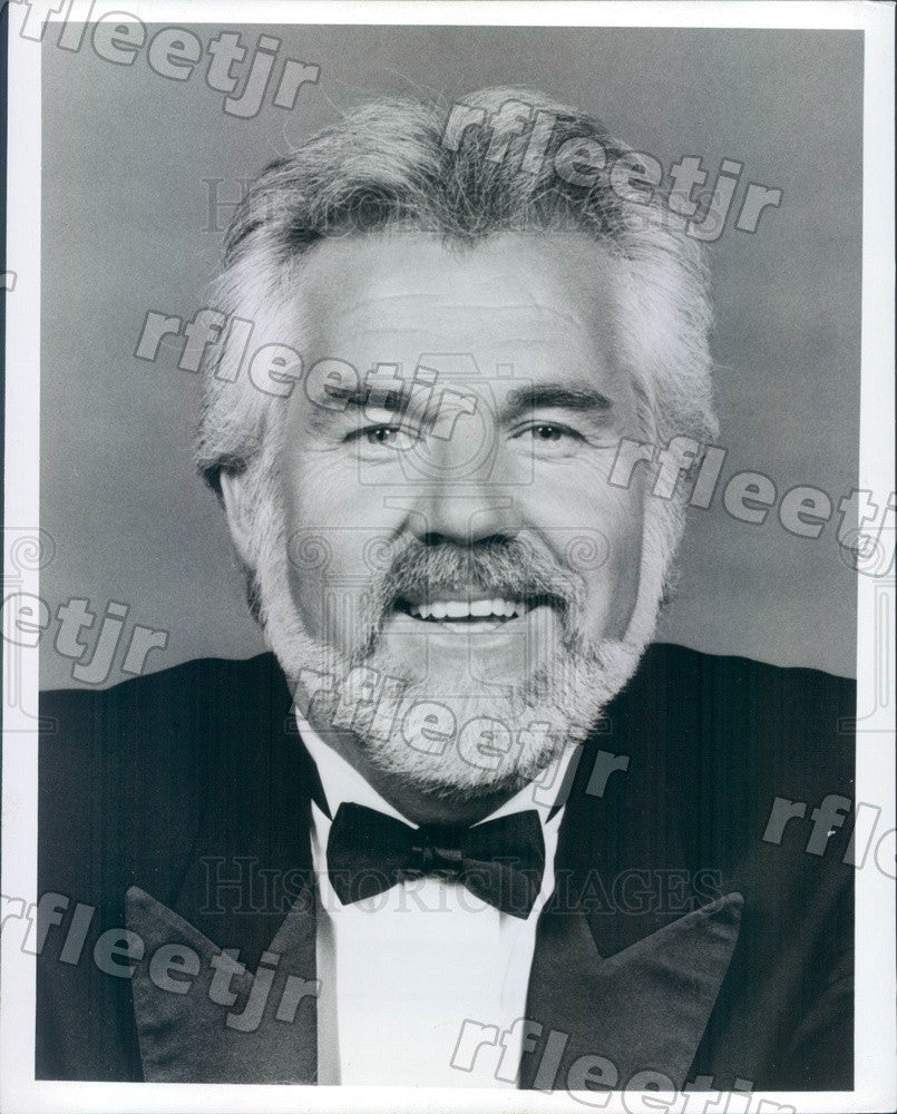 1990 Grammy Winning Country/Pop Singer, Actor Kenny Rogers Press Photo adw231 - Historic Images