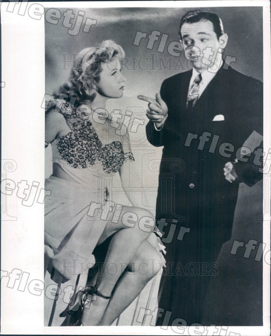 1972 Entertainers June Burnett & Bob Sheldon Press Photo adw25 - Historic Images