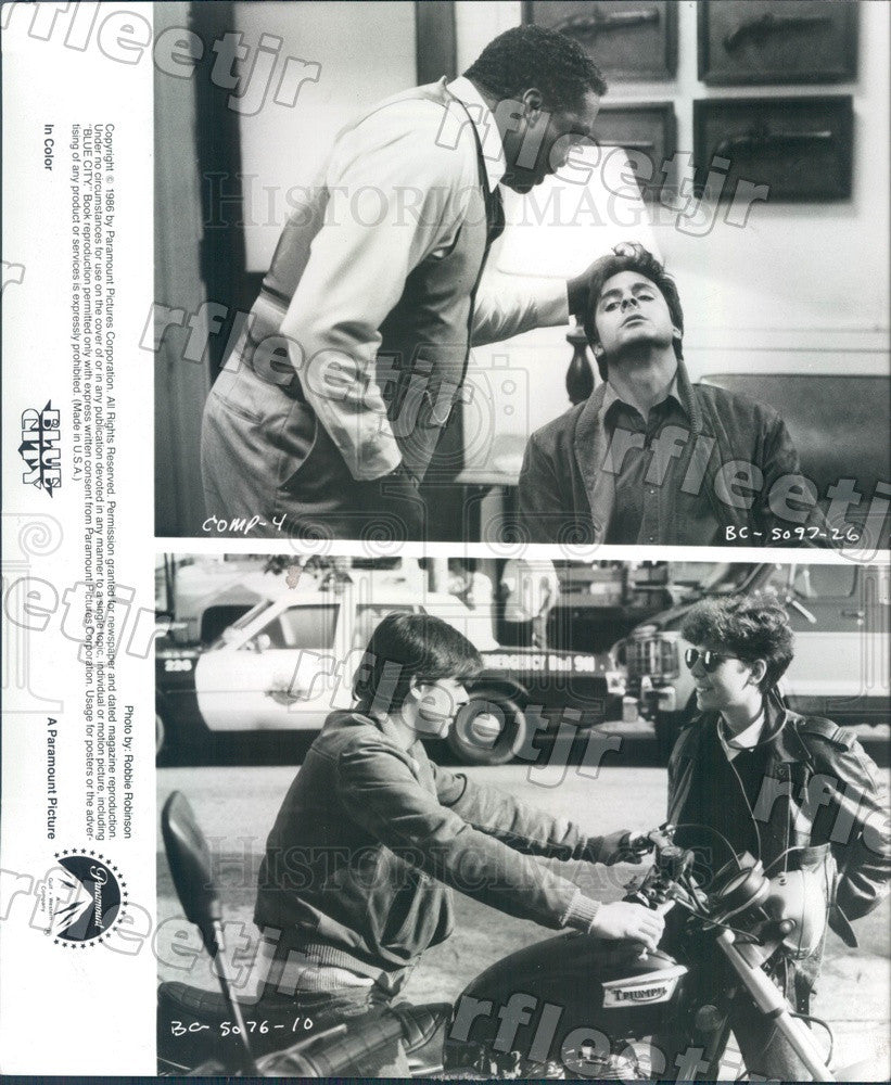 1986 Actors Paul Winfield, Judd Nelson, Willard Pugh in Film Press Photo adw315 - Historic Images