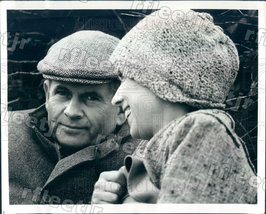1983 Tony Winning Actor Ian Holm & Angela Down on PBS Press Photo adw335 - Historic Images
