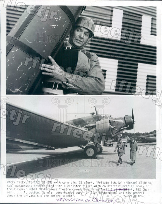 1983 British Actor Michael Elphick in Private Schulz on PBS Press Photo adw343 - Historic Images