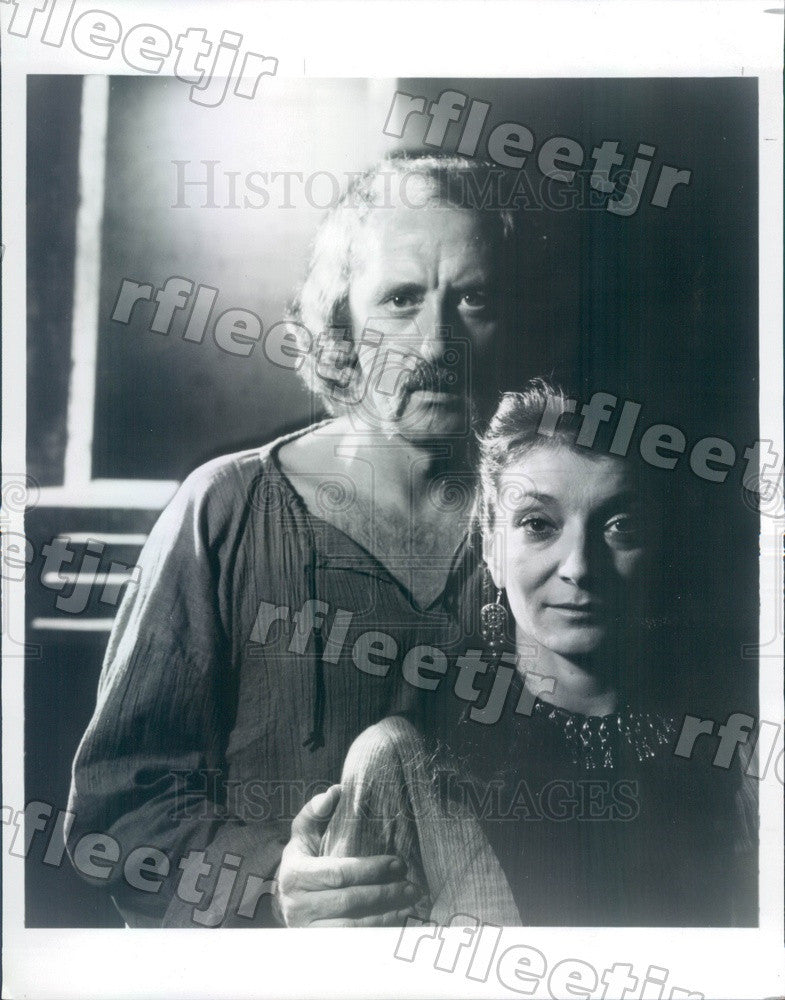 1983 Actors Nicol Williamson &amp; Tony Winner Jane Lapotaire Press Photo adw355 - Historic Images
