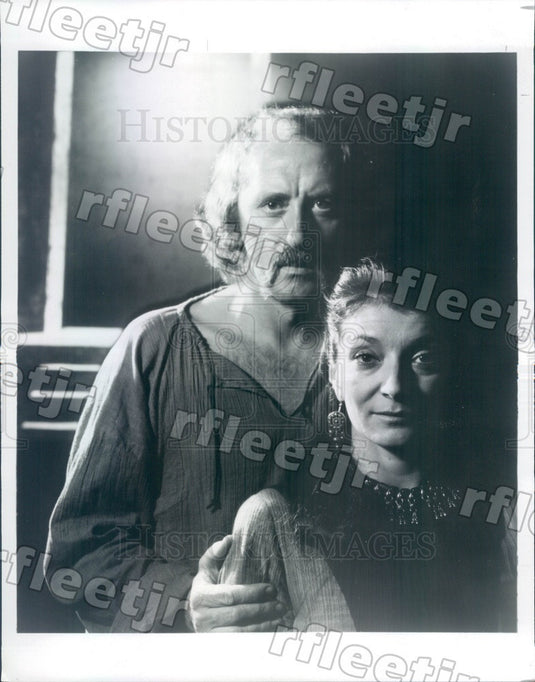 1983 Actors Nicol Williamson & Tony Winner Jane Lapotaire Press Photo adw355 - Historic Images