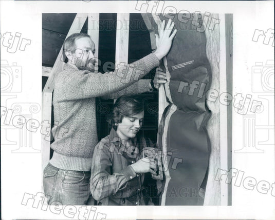 1984 TV Hosts Avian Rogers & Curt Burbick on PBS Press Photo adw363 - Historic Images