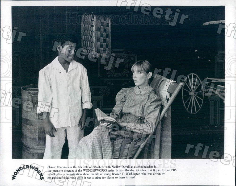 1984 Actors Shavar Ross &amp; Shelley Duvall in Booker on PBS Press Photo adw375 - Historic Images