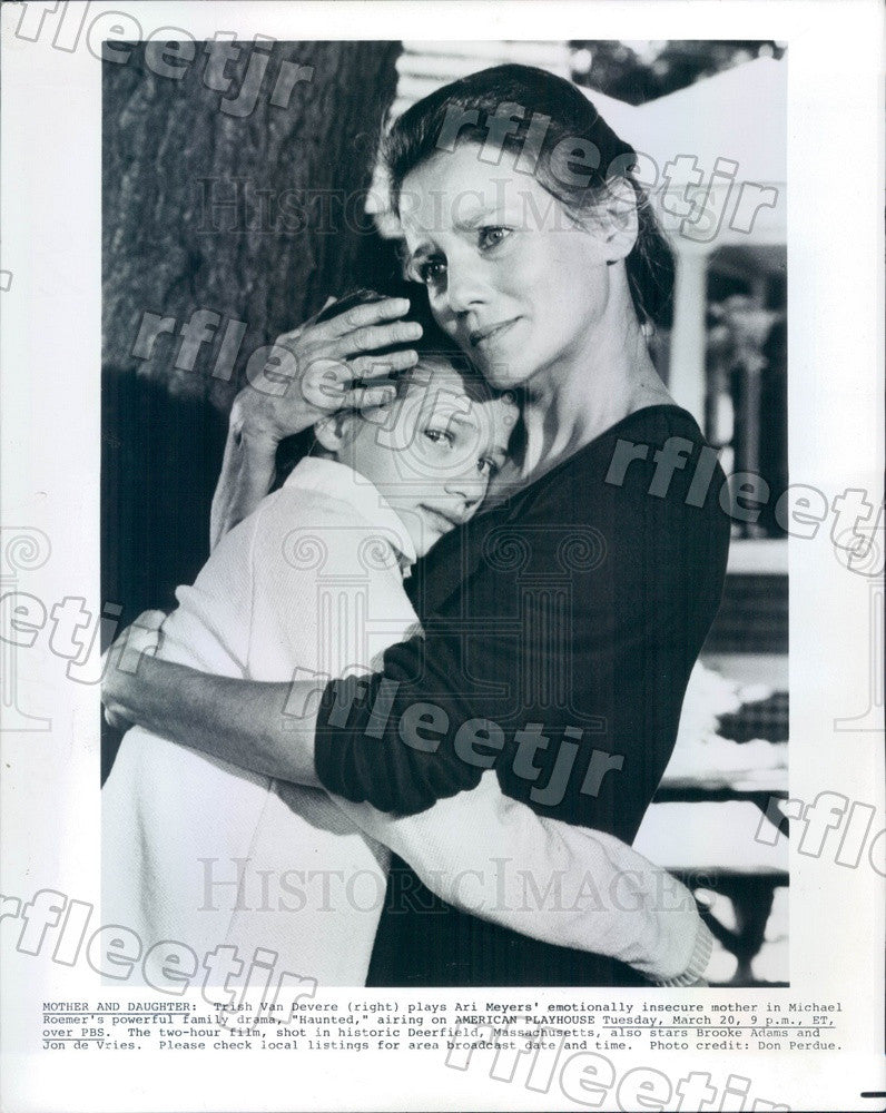 1984 Actor Trish Van Devere in Haunted on PBS Press Photo adw383 - Historic Images