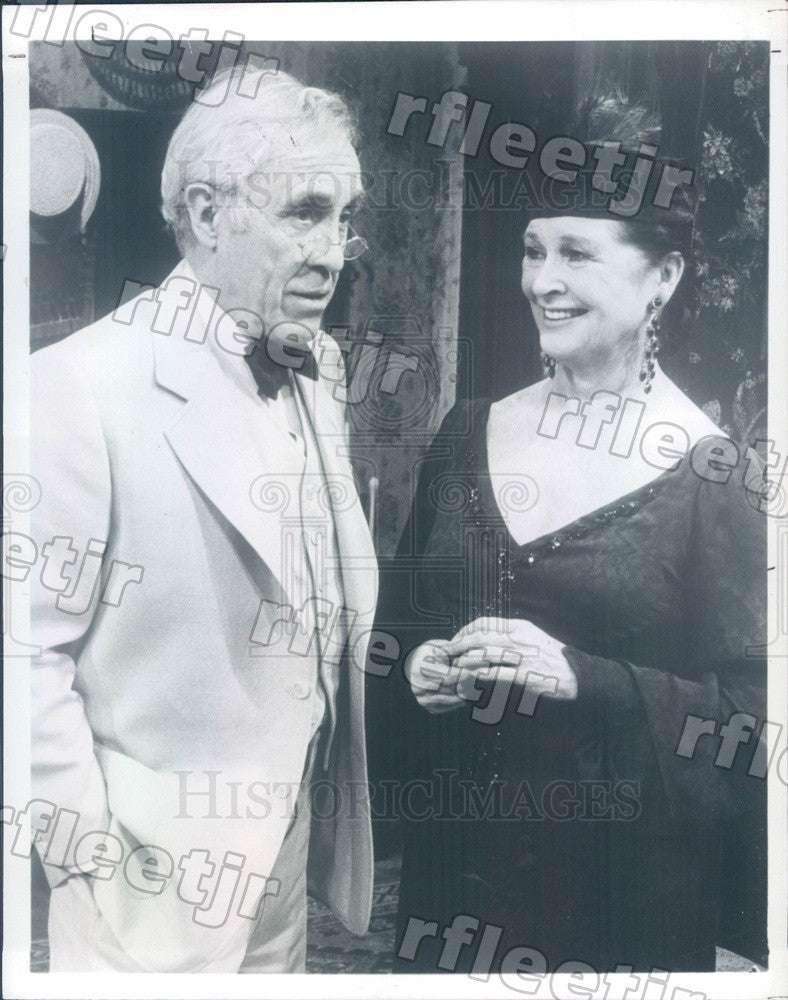 1984 Tony Winning Actors Jason Robards &amp; Colleen Dewhurst Press Photo adw393 - Historic Images