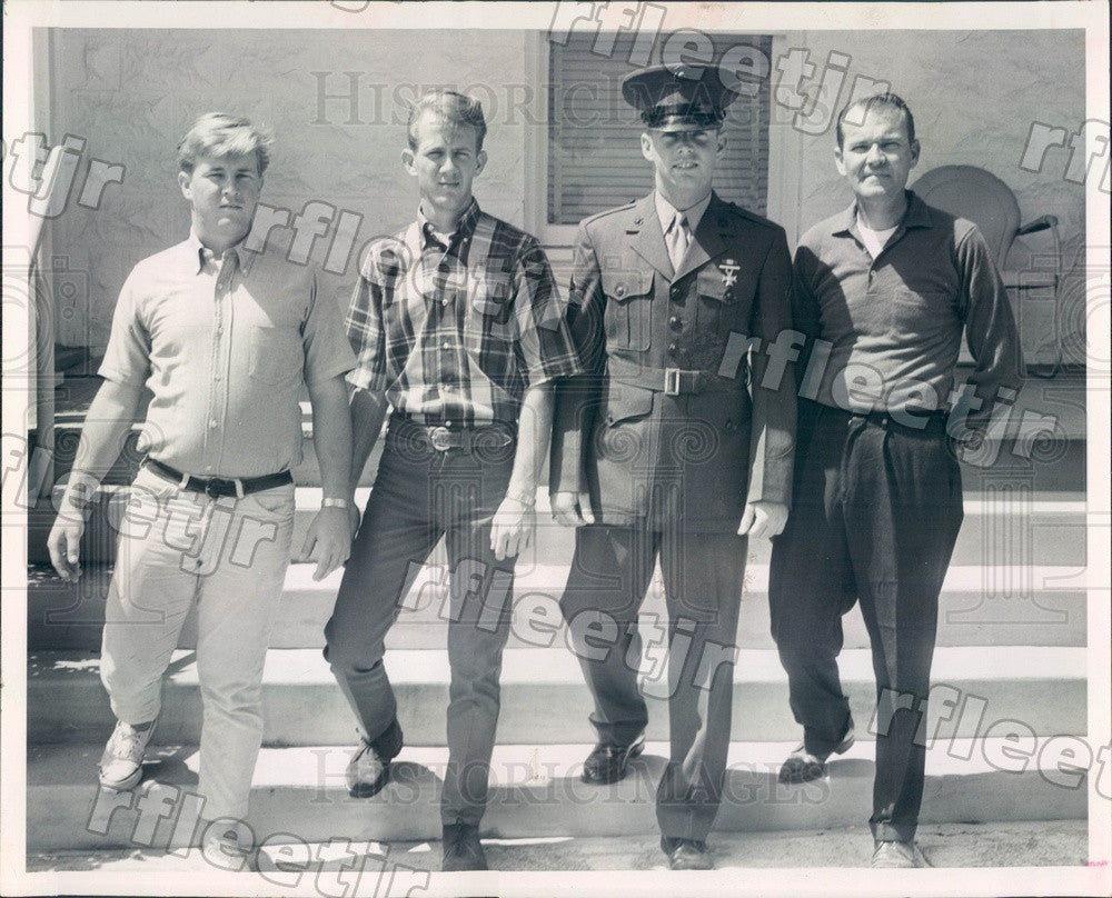 1967 Tarpon Springs, FL Marine Tony Shell, Brothers Tommy Press Photo adw43 - Historic Images
