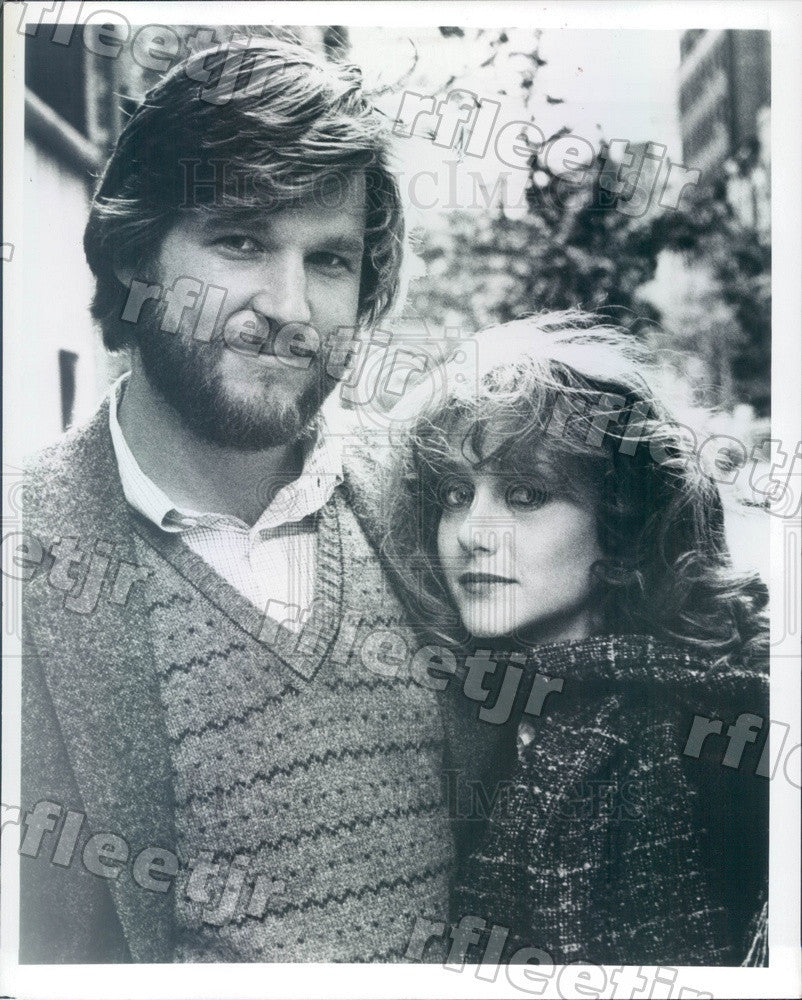 1981 Actors Jeff Bridges &amp; Carol Kane Press Photo adw469 - Historic Images