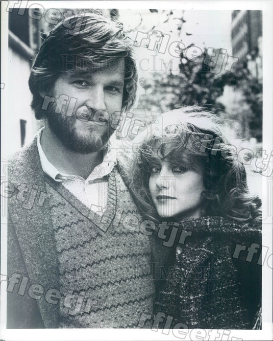 1981 Actors Jeff Bridges & Carol Kane Press Photo adw469 - Historic Images