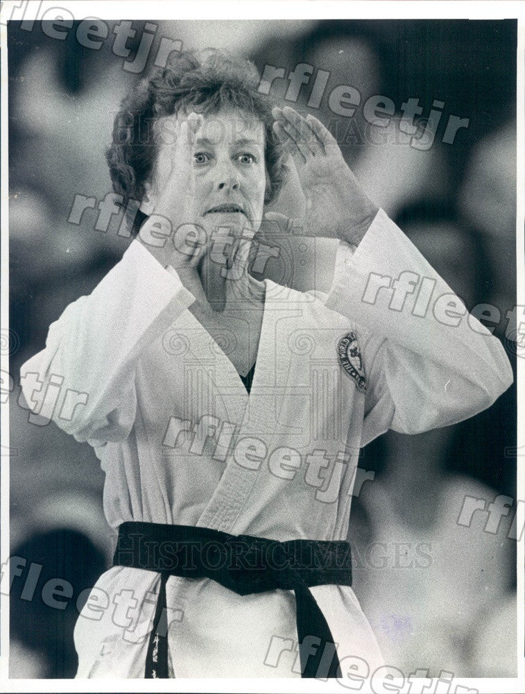1983 Florida Tae Kwon Do Champion Elinor Clark Press Photo adw501 - Historic Images