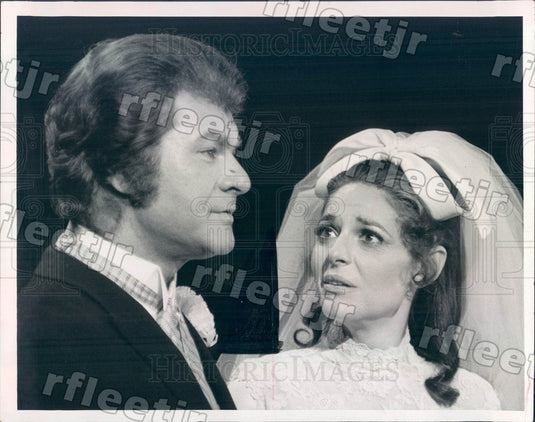 1970 Actors Dick Shawn & Oscar Winner Anne Bancroft on TV Press Photo adw517 - Historic Images