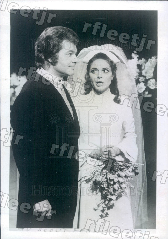 1970 Actors Dick Shawn &amp; Oscar Winner Anne Bancroft on TV Press Photo adw521 - Historic Images