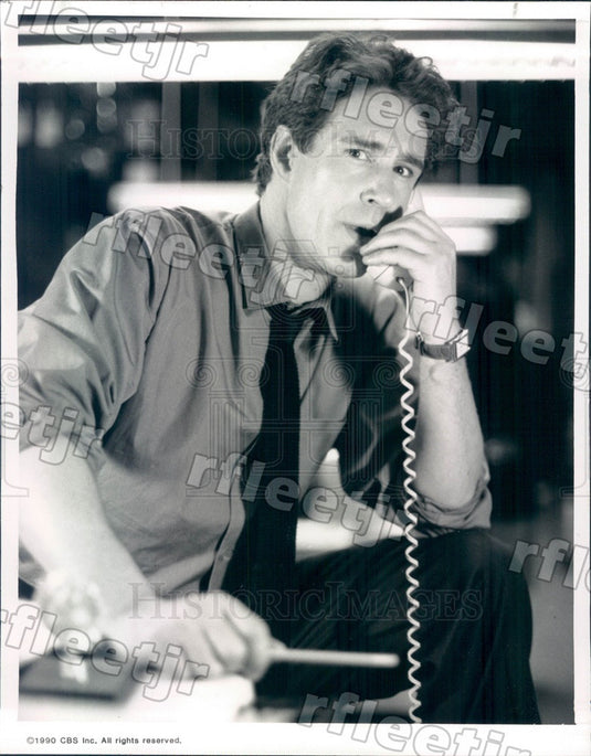 1990 Stage & Film Actor John Shea on TV Show WIOU Press Photo adw547 - Historic Images