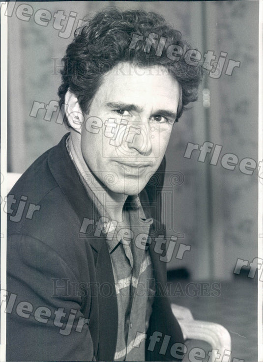 1990 Stage & Film Actor John Shea on TV Show WIOU Press Photo adw549 - Historic Images