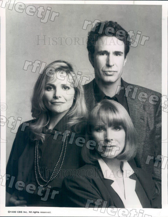 1990 Stage & Film Actor John Shea on TV Show WIOU Press Photo adw551 - Historic Images