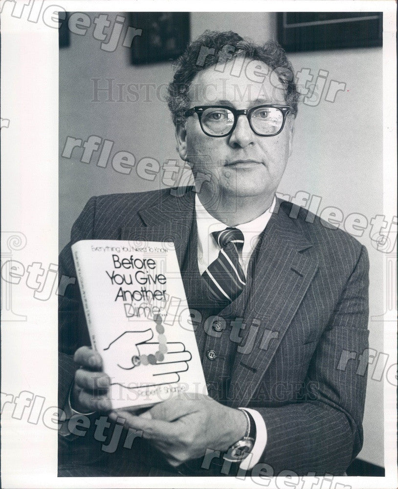 1980 Author Robert Sharpe, Planned-Giving Consultant Press Photo adw559 - Historic Images