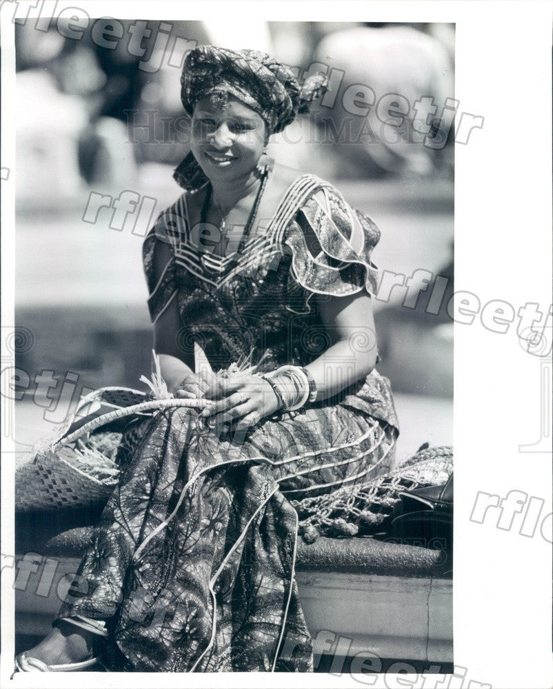 1989 African Dancer, Poet Ayo Sharpe Press Photo adw569 - Historic Images