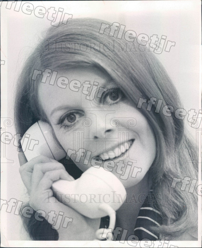 1969 Chicago Daily News Glamor Line Expert Jennifer Anderson Press Photo adw617 - Historic Images