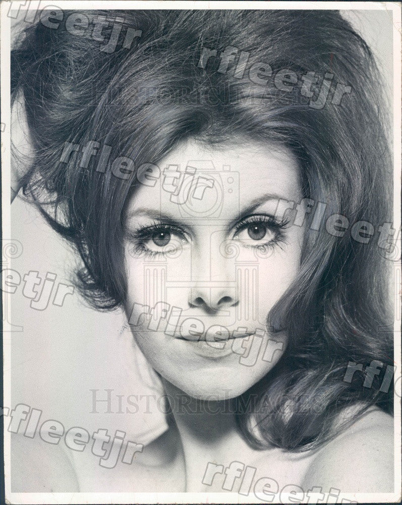 1969 Chicago Daily News Glamor Line Expert Jennifer Anderson Press Photo adw619 - Historic Images