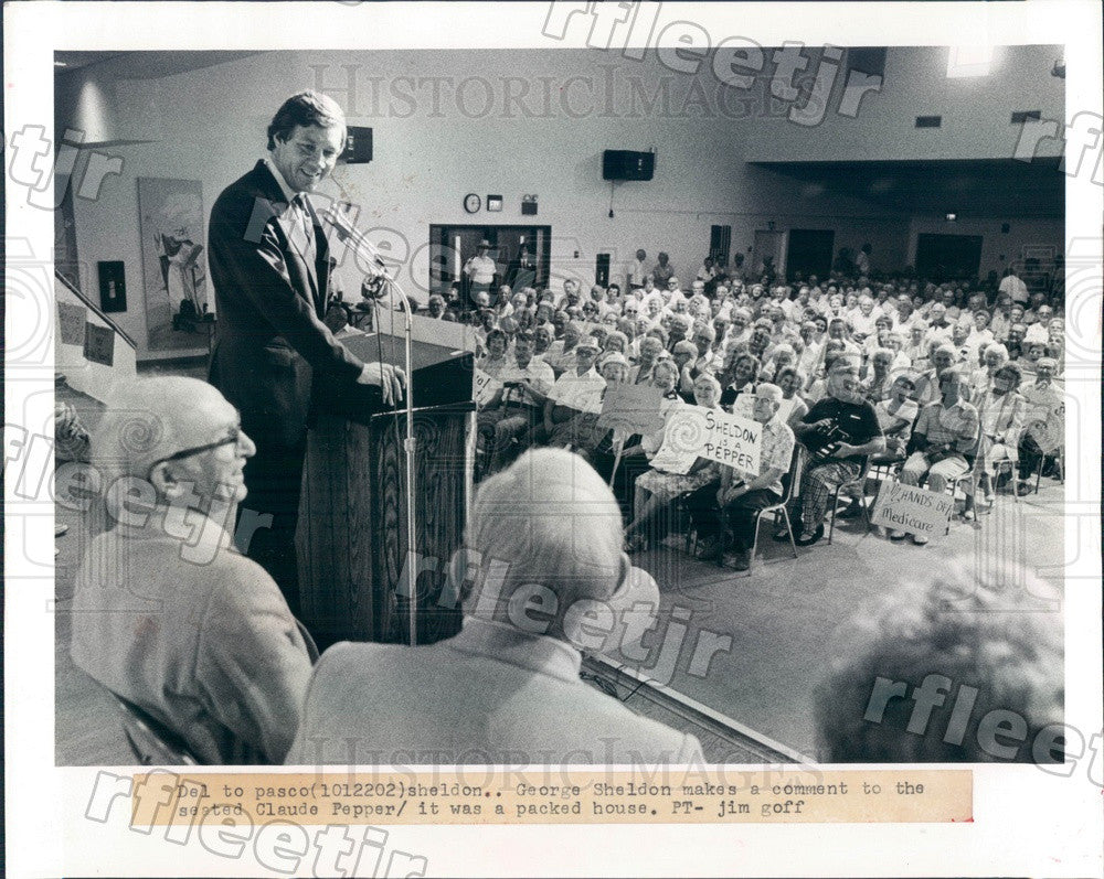 1982 US Rep George Sheldon of Florida Press Photo adw61 - Historic Images