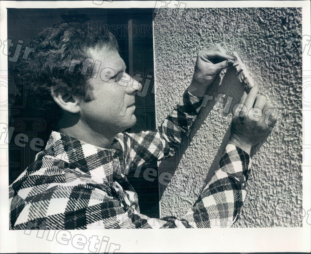 1977 Dunedin, FL Temple Ahavat Shalom President Bob Shear Press Photo adw637 - Historic Images