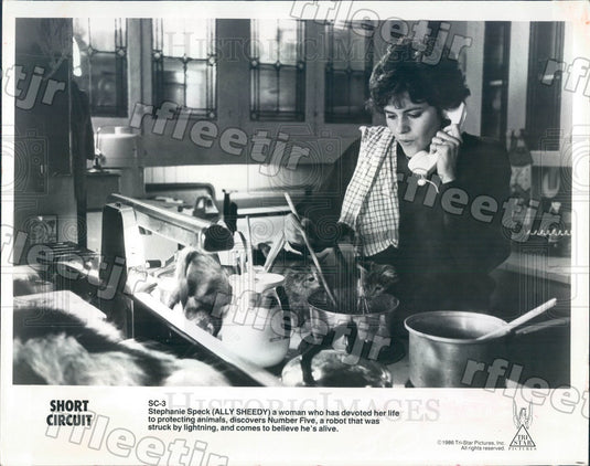 1986 Actress Ally Sheedy in Film Short Circuit Press Photo adw693 - Historic Images
