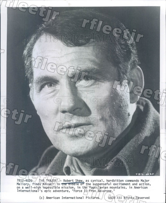 1978 Actor Robert Shaw in Film Force 10 From Navarone Press Photo adw739 - Historic Images