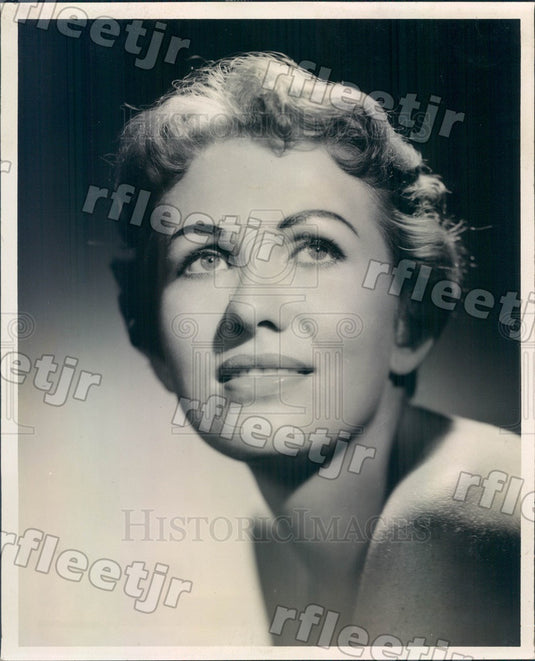 1958 Actress & Singer Jan Shelly Press Photo adw73 - Historic Images