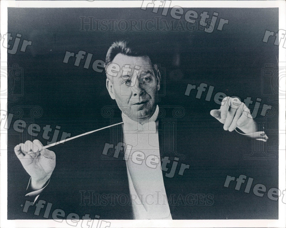 1975 Atlanta Symphony Orchestra Conductor Robert Shaw, Grammy Press Photo adw787 - Historic Images