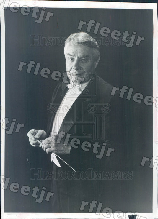 1984 Atlanta Symphony Orchestra Conductor Robert Shaw, Grammy Press Photo adw795 - Historic Images