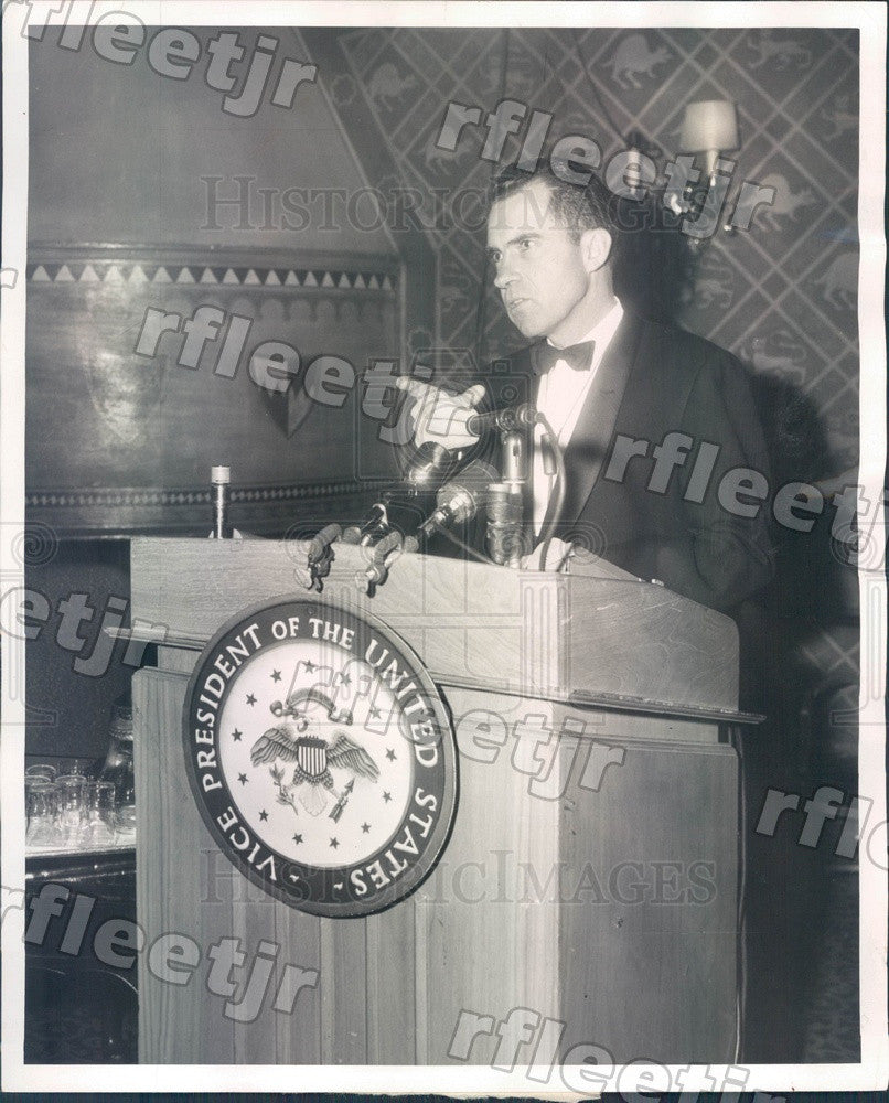 1958 US Vice President Richard Nixon Press Photo adw903 - Historic Images