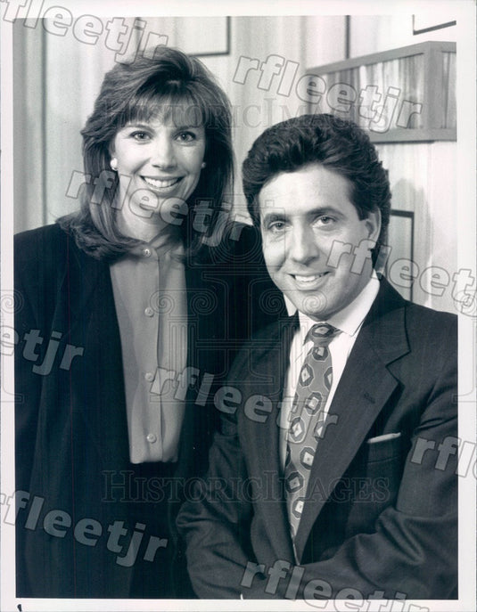 1991 TV Show TrialWatch Hosts Robb Weller & Lisa Specht Press Photo adw991 - Historic Images