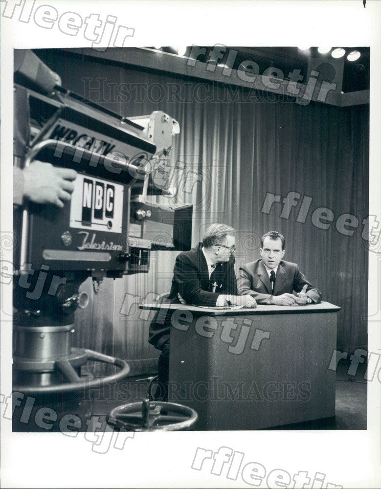 1986 NBC Today Show Host David Garroway &amp; VP Richard Nixon Press Photo adw999 - Historic Images