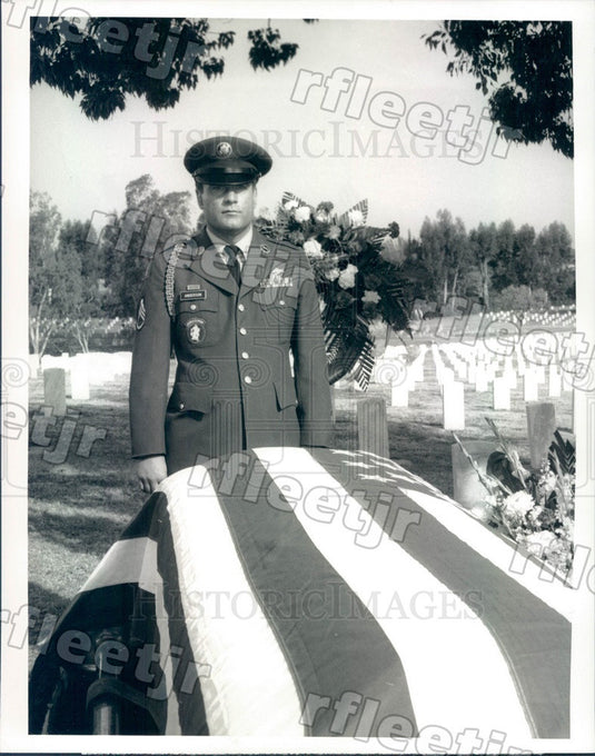 1989 Actor Terence Knox on TV Show Tour of Duty Press Photo adx1005 - Historic Images