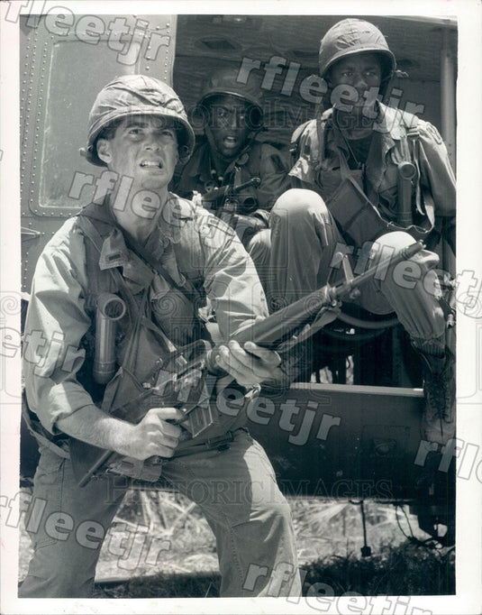 1987 Actors Stephen Caffrey, Miguel Nunez Jr, Stan Foster Press Photo adx1015 - Historic Images