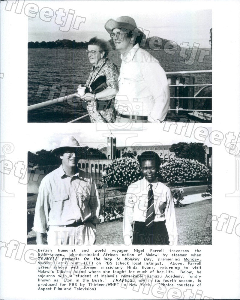 Undated British Humorist &amp; World Voyager Nigel Farrell Press Photo adx1051 - Historic Images