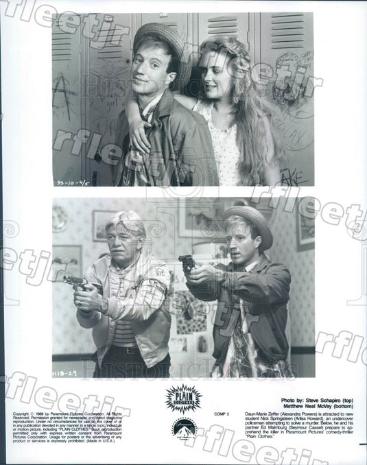 1988 Actors Alexandra Powers, Arliss Howard, Seymour Cassel Press Photo adx1077 - Historic Images