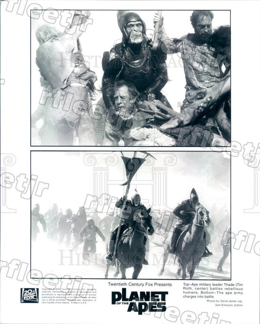 2001 British Actor Tim Roth in Film Planet of the Apes Press Photo adx1087 - Historic Images